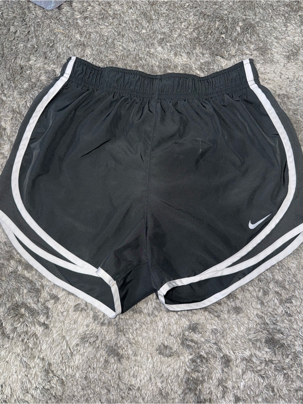 Nike Women’s Black Athletic Shorts with White Trim